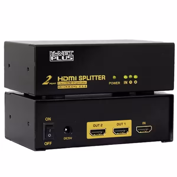 اسپلیتر 2 پورت HDMI ورژن 1.4 کی نت پلاس مدل KP-SPHD1402 KPS-642