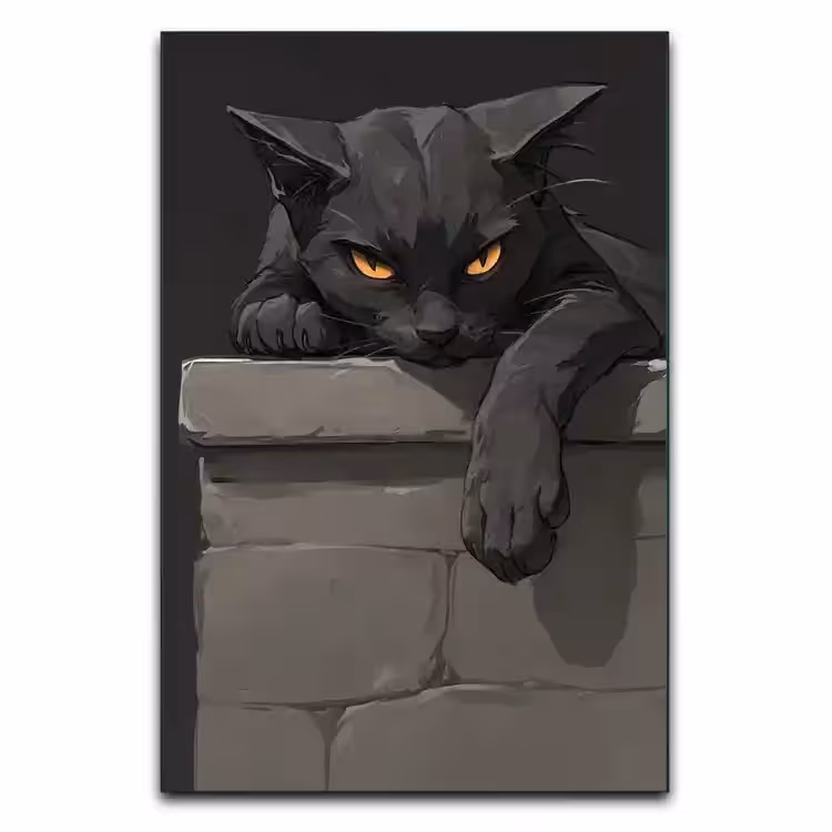 تابلو گربه سیاه