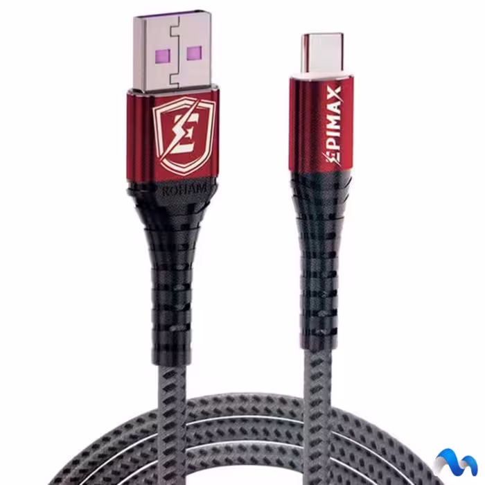 کابل شارژ تایپ سی هوشمند اپیمکس EPIMAX EC-84 TC 5PIN 65W