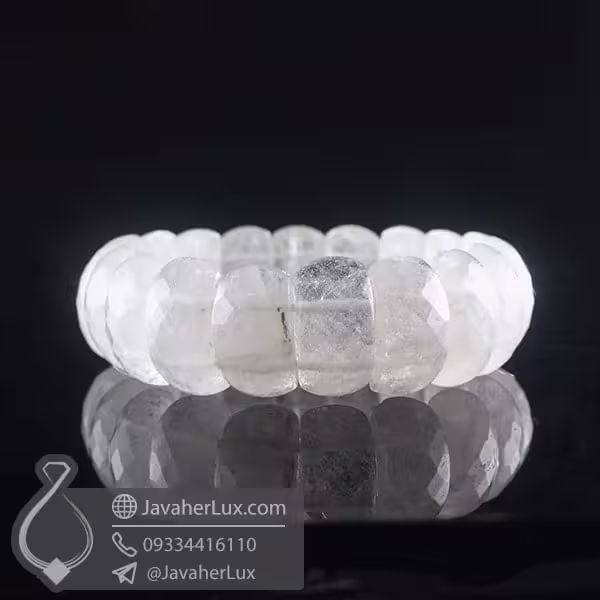 دستبند سنگ دُر (کریستال کوارتز) _ کد : 400800
