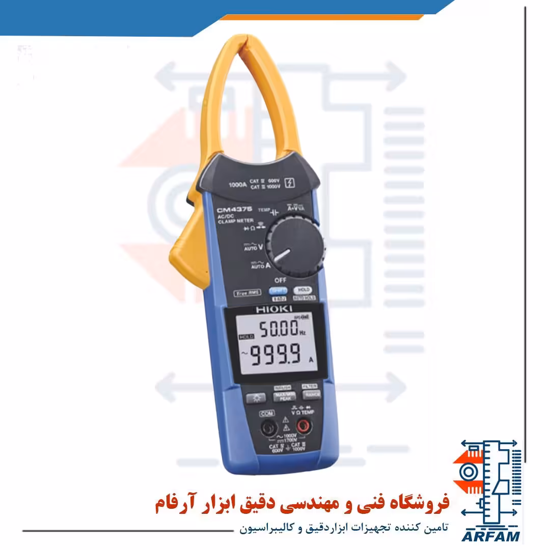 آمپرمتر کلمپی و دماسنج HIOKI CM4375