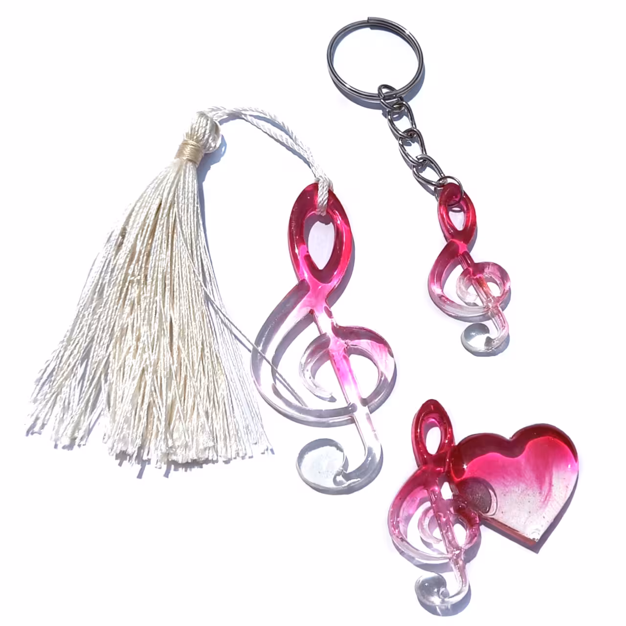 پک 3 عددی نت موسیقی سل نشانگر کتاب ،مگنت یخچال و جا کلیدی نت موسیقی paksol003