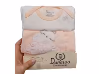 ست سه تکه نوزادی دخترانه طرح  گربه تاج دانالو Danaloo