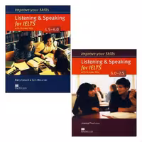 مجموعه 2 جلدی کتاب Improve your skills listening and speaking for IELTS انتشارات Macmillan