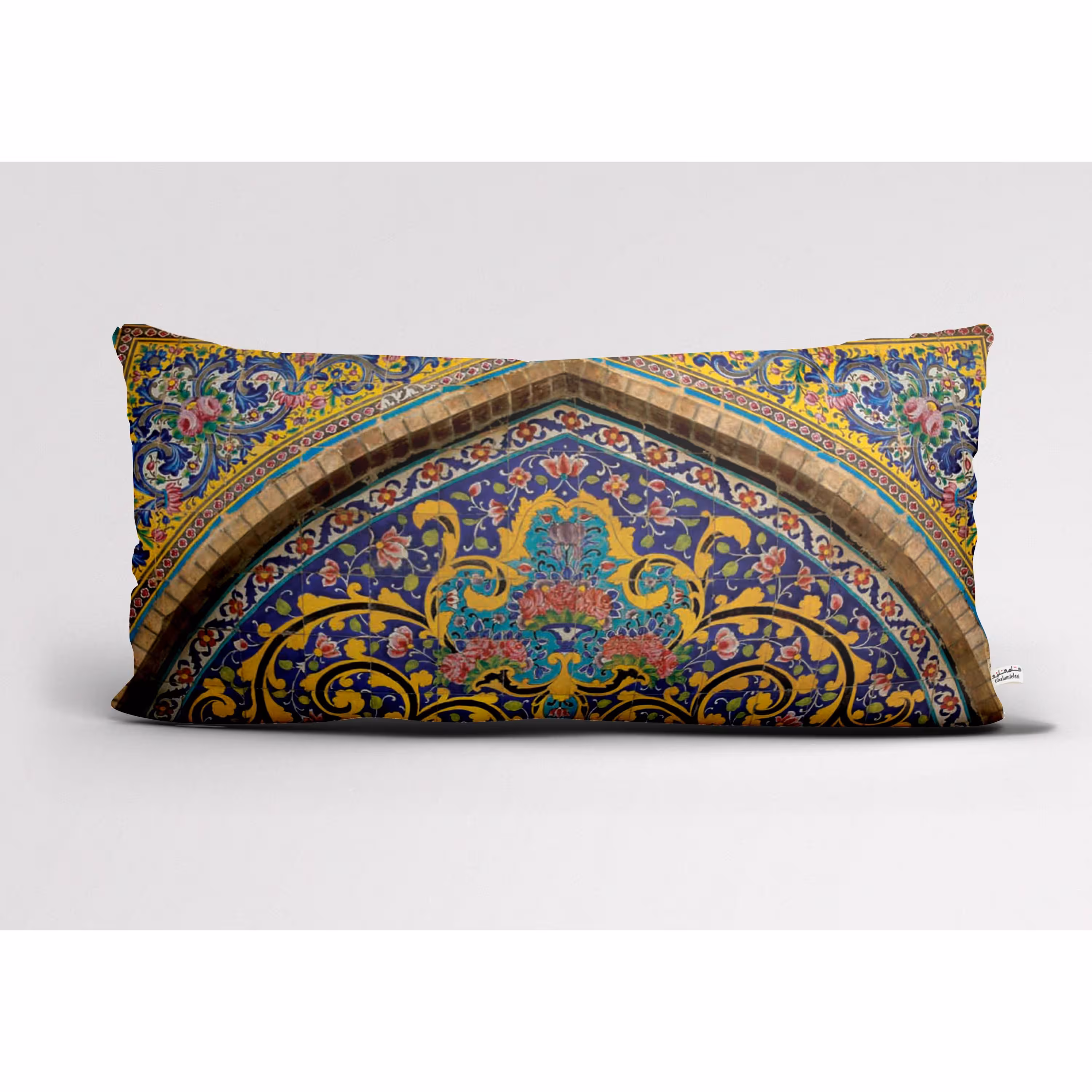 کوسن مخمل مستطیل طرح گنبد