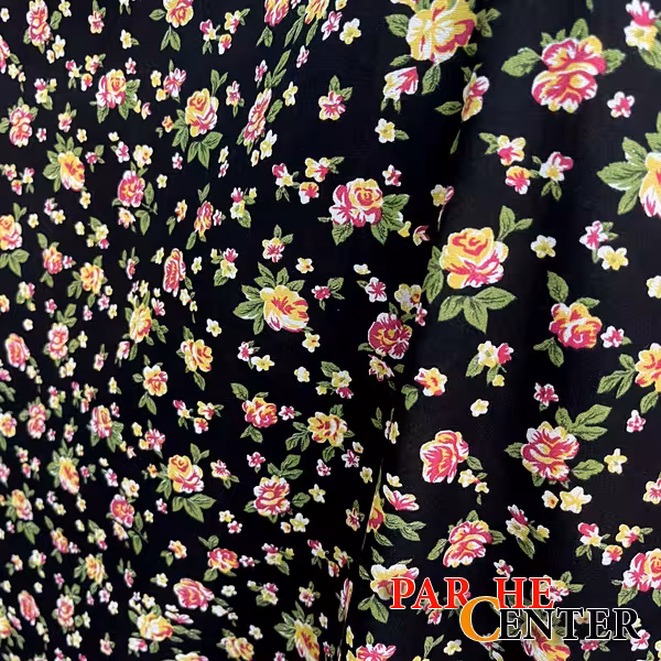 پارچه ته طاقه نخی گلدار متراژ 60 سانتی متر