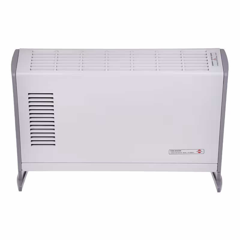 بخاری کانوکتور پارس خزر مدل CH2000TLدارای تایمر، قفل کودک، قابلیت خاموش شدن خودکار، تنظیم درجه حرارت 6 حالته، توان هوا‌دهی سرد و هوای گرم