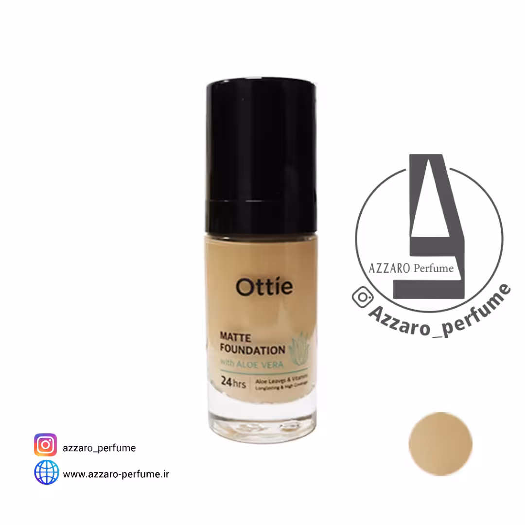 کرم پودر اوتی ottie مدل 24 ساعته شماره 100 حجم 30 میل