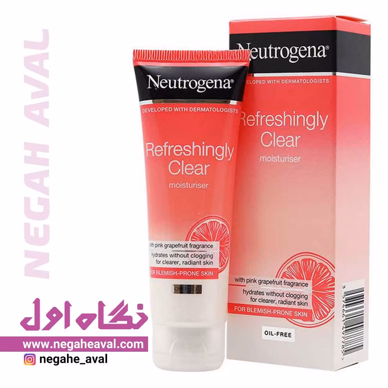 کرم مرطوب کننده گریپ فروت Refreshingly Clear نوتروژینا