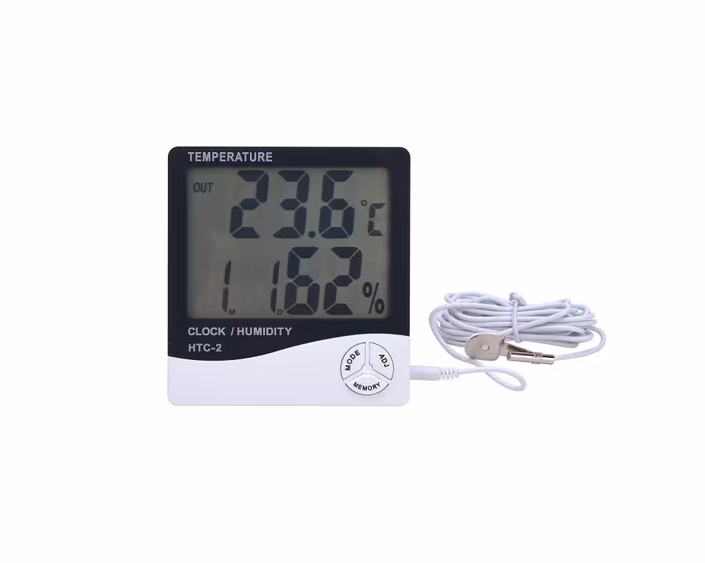 رطوبت سنج و دماسنج سنسوردار دیجیتال HTC-2 – اصلی