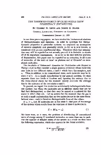 خرید و دانلود نسخه کامل کتاب The Thermodynamics of Gases which Show Degeneracy (Entartung)