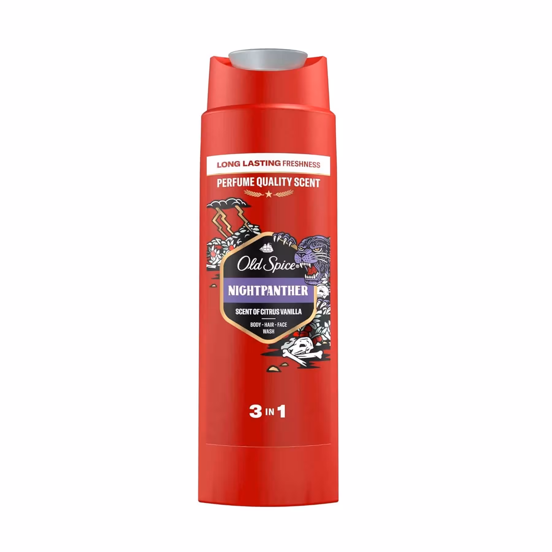 شامپو سر و بدن مردانه الد اسپایس مدل Nightpanther Shower Gel حجم 400 میلی لیتر