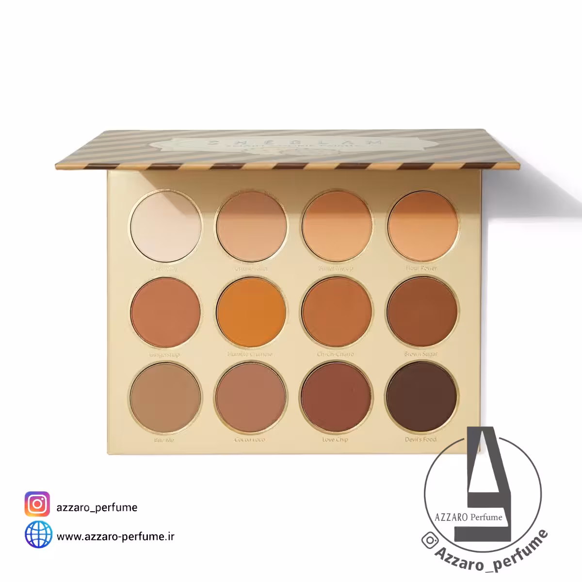پلت سایه چشم 12 رنگ شیگلم مدل Smart Cookie اسمارت کوکی