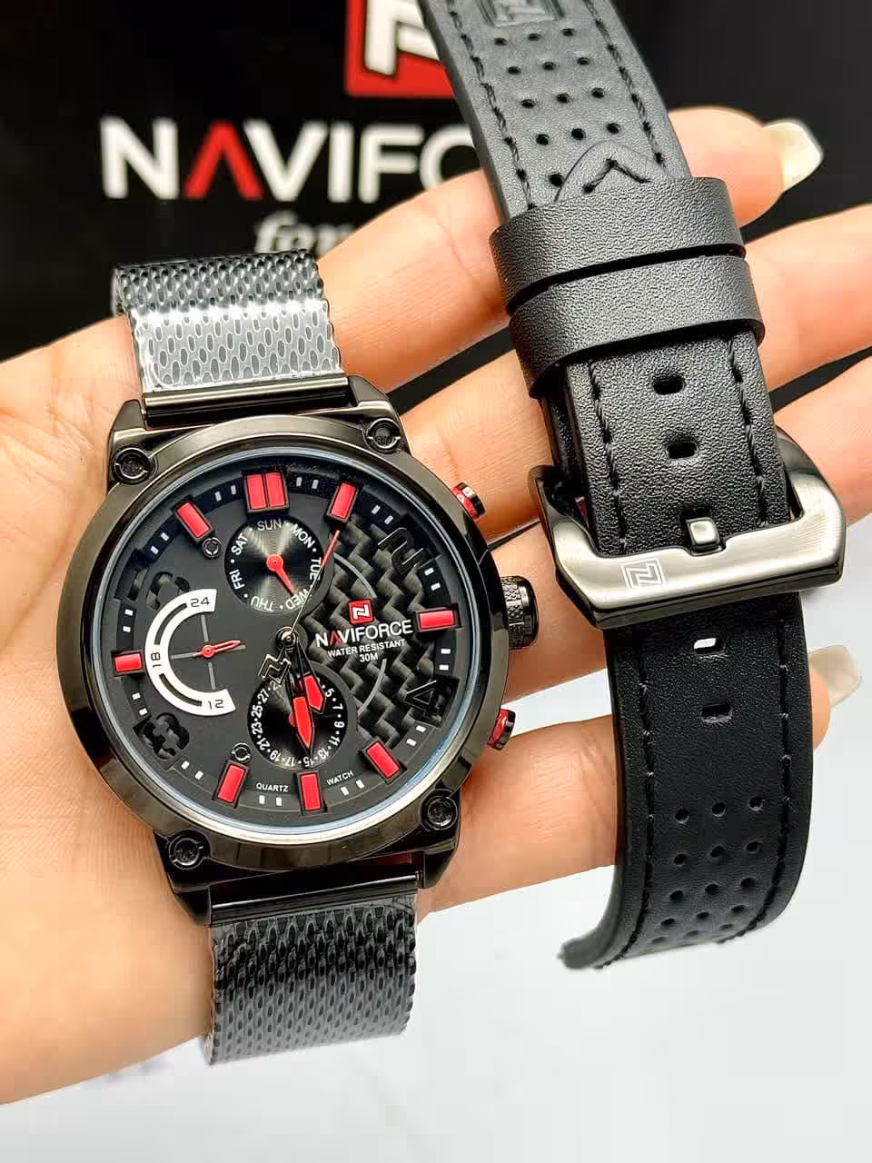 ساعت مچی مردانه ناویفورس اورجینال مدل کادویی با رفرنس NAVIFORCE NF9068 BR