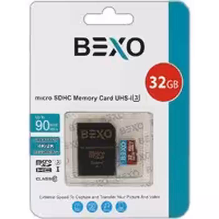 مموری 32 گیگ Bexo C10 U3 90 MB/S 600X Adapter