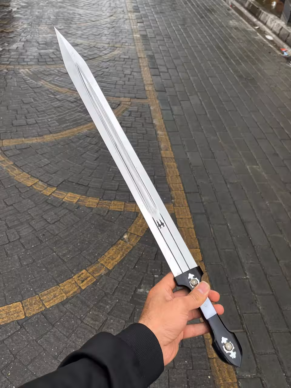 قمه 60 سانت یک تیکه دسته فیبر وسط استخوان