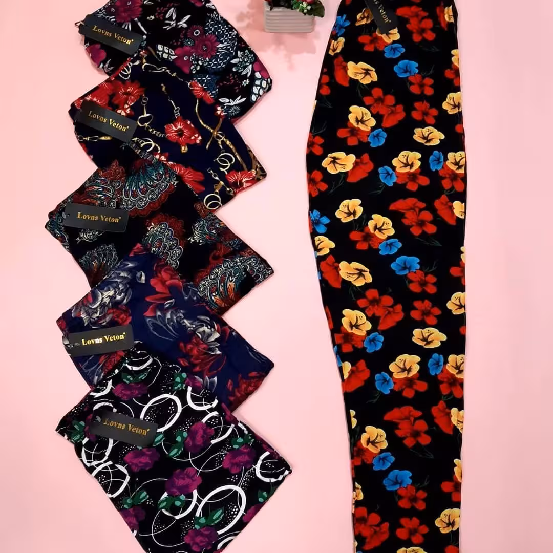 شلوار گیاهی زنانه سایز بزرگ