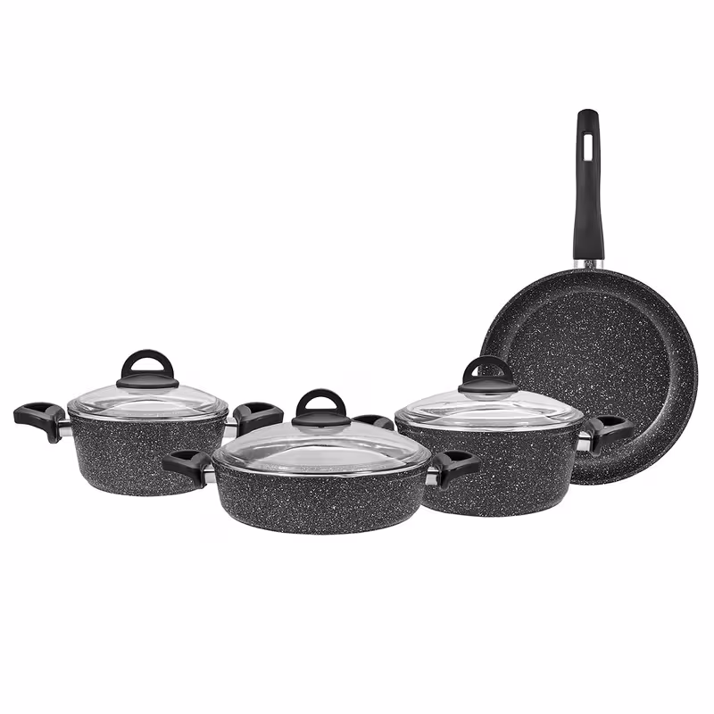 سرویس تابه و قابلمه 7 پارچه کاراجا مدل MARINA