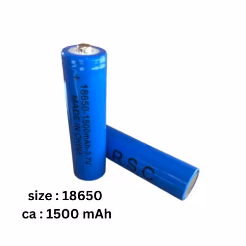 باتری لیتیوم - یون 3/7 ولت 1500 میلی امپر 18650