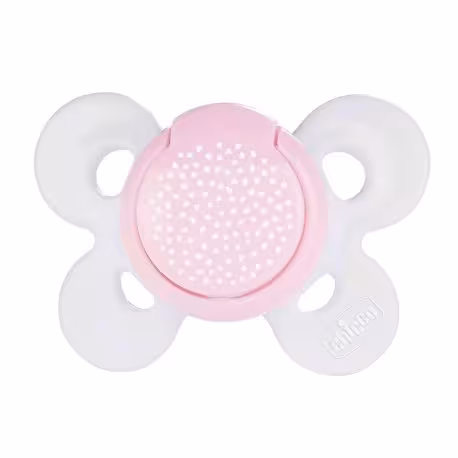 پستانک دخترانه چیکو فیزیو کامفورت مدل صورتی خالدار 0 تا 6ماه Chicco