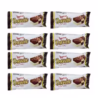 کیک لایه ای با کرم کاکائو وانیلی درنا 50 گرمی بسته 36 عددی