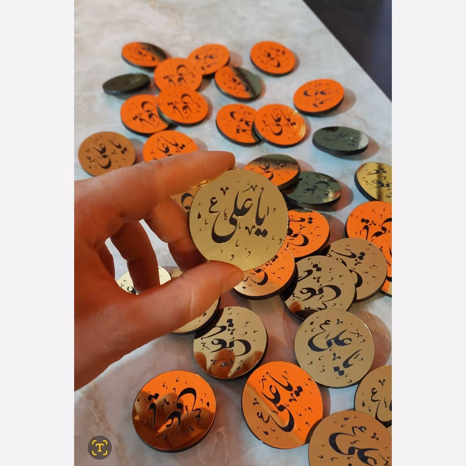 گیفت  عید غدیرو هدیه  عید غدیرو یادبود عید غدیر زیبا سنجاق سینه مناسب بج سینه برای جشن غدیر 20عددی