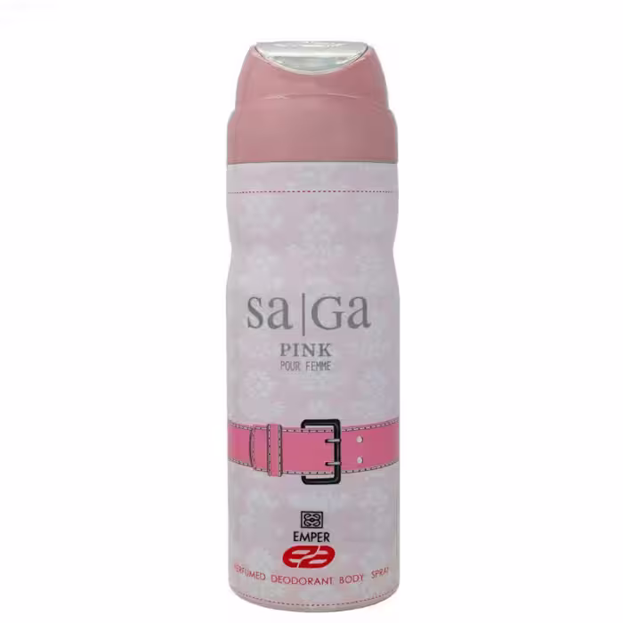 اسپری خوشبو کننده بدن زنانه امپر مدل Saga Pink حجم 200 میلی لیتر