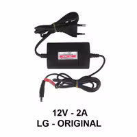 آداپتور 12 ولت 2 آمپر ال جی LG ، فیش استاندارد با ابعاد 2.1 * 5.5 میلیمتر