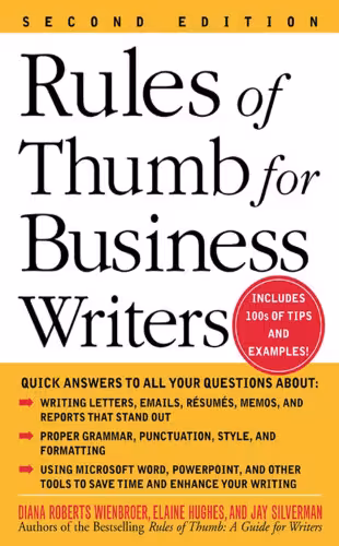 خرید و دانلود نسخه کامل کتاب Rules of Thumb for Business Writers