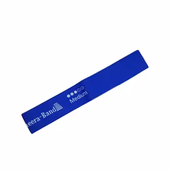 کش مینی لوپ پارچه ای تکی رنگ آبی