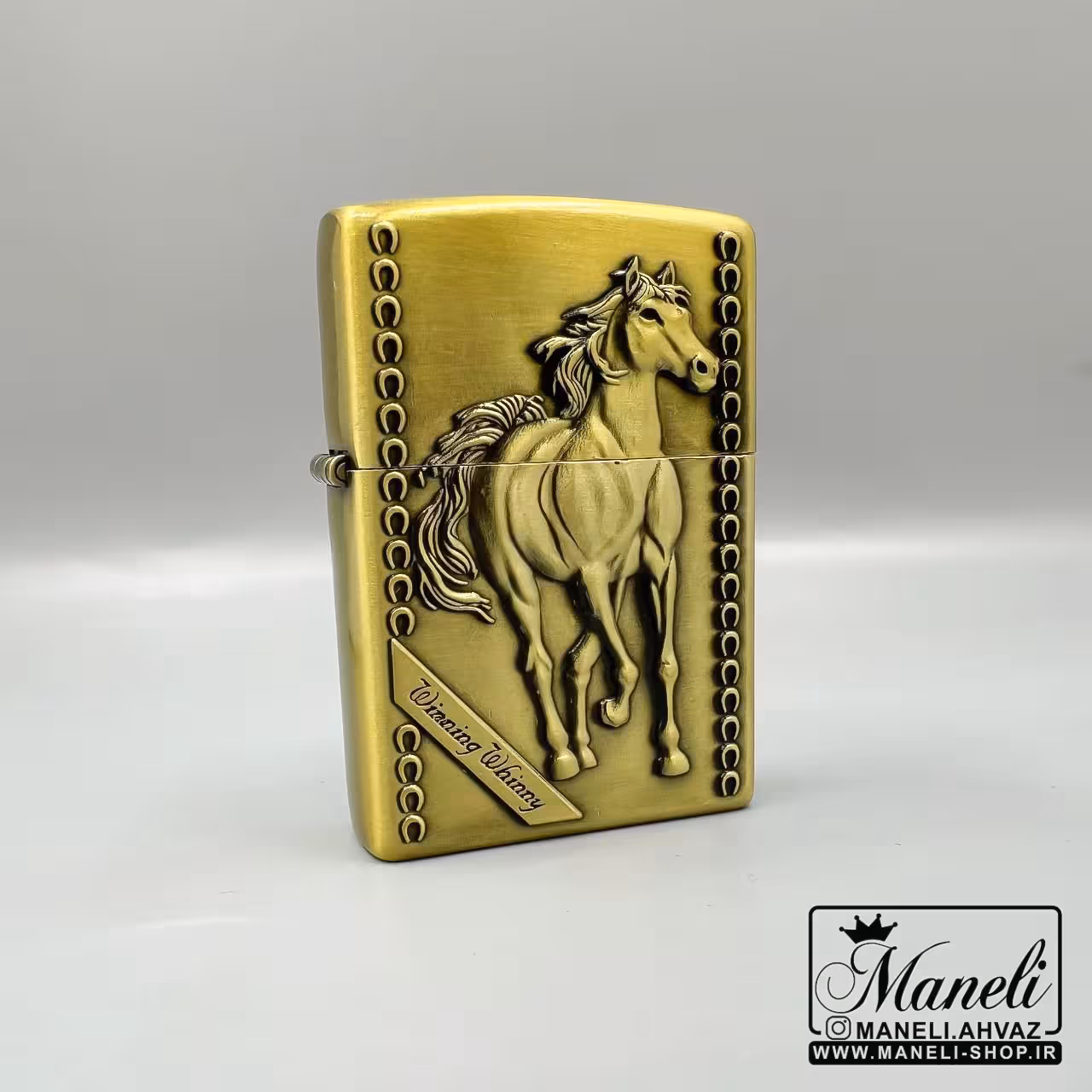 فندک طرح اسب طلایی بنزینی|140404115