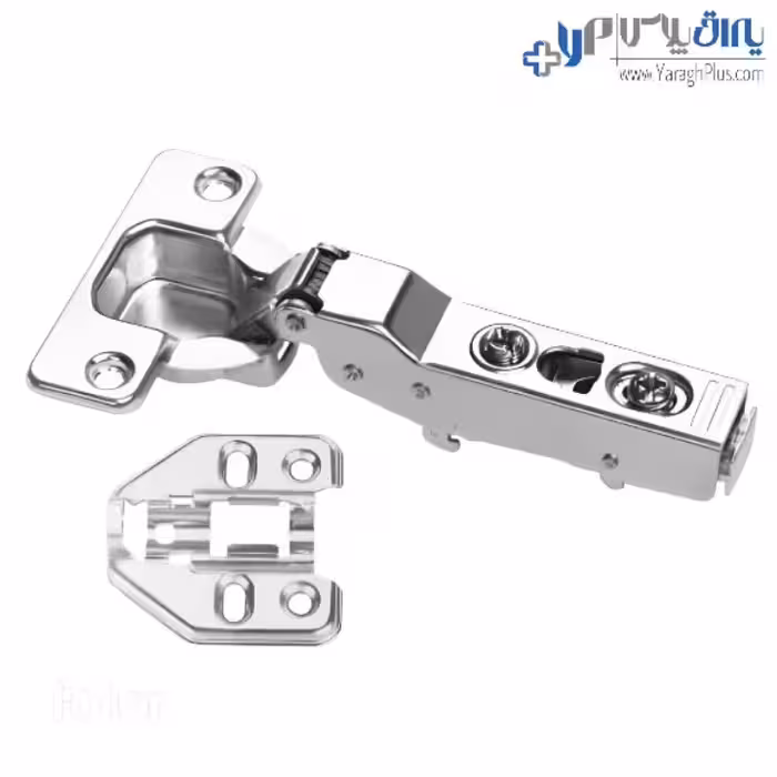 لولا آرام بند استیل نیمه روکار کلیپسی 110 درجه با پایه صلیبی چهار پیچ فانتونی