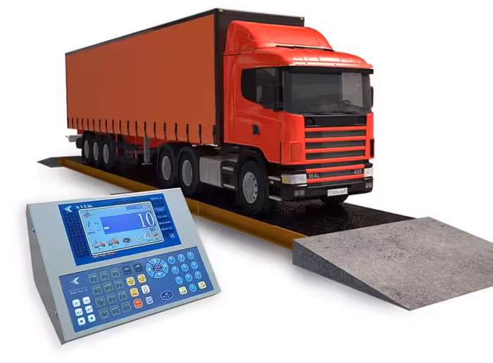 نمایشگر باسکول جاده ای مدل Teta10-P با کیبرد فارسی و چاپگر داخلی