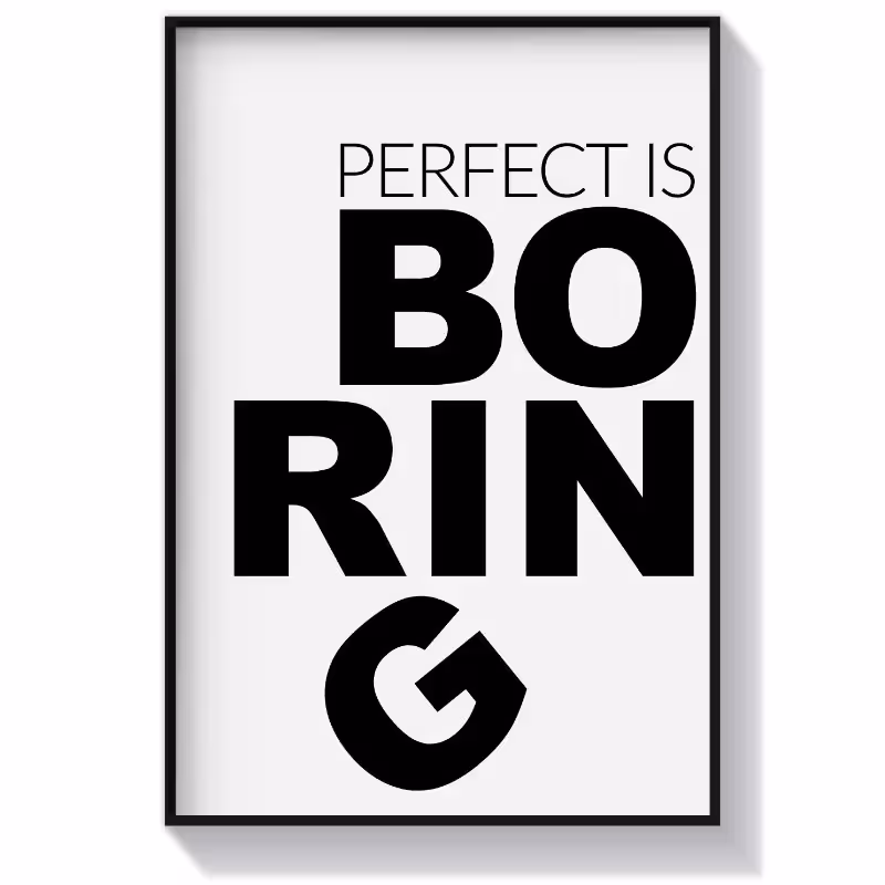 تابلو متن طرح Boring
