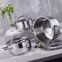 ست 6 پارچه قابلمه استیل آریلدیز Aryıldız مدل Colombus Inox – جمع‌وجور، حرفه‌ای و مخصوص فضاهای مدرن