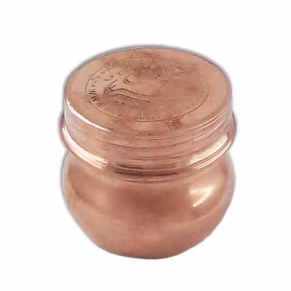 دوات مسی خوشنویسی طرح خمره ای (سیاه مشق)