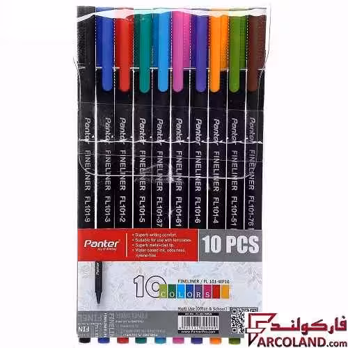 روان نویس 10 رنگ 0.4 میلی متری پنتر مدل FL101-WP10