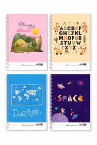 دفتر 60 برگ 2 خط جلد طلقی 9505 ایمان