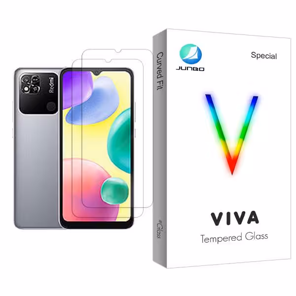 محافظ صفحه نمایش جانبو مدل Viva Glass MIX002 مناسب برای گوشی موبایل شیائومی Redmi 10A بسته دو عددی