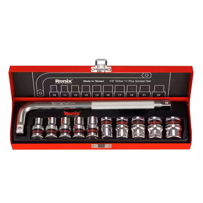 جعبه بکس 11 پارچه 1/2 رونیکس مدل RH-2610 ساخت تایوان