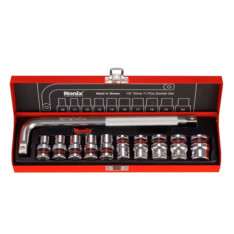 جعبه بکس 11 پارچه 1/2 رونیکس مدل RH-2610 ساخت تایوان