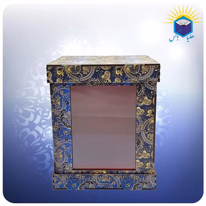 جعبه 3 تکه طلق دار 17*17*20 طرح بته جقه