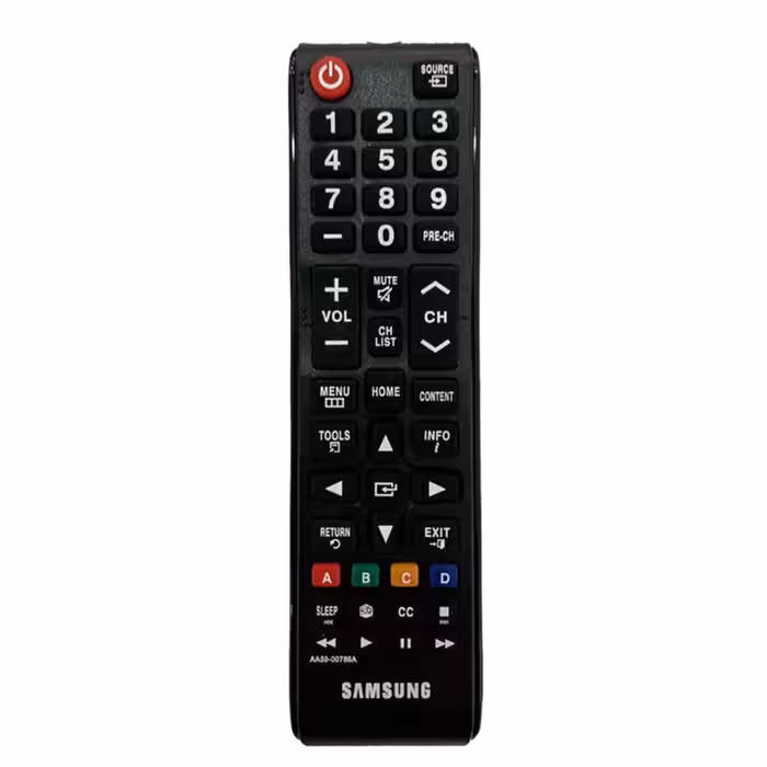 ریموت کنترل تلویزیون سامسونگ مدل AA59-00786a به همراه باتری نیم قلمی