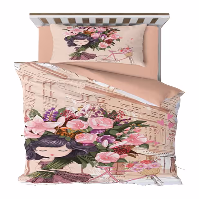 سرویس روتختی یک نفره کارینا مدل سه بعدی 6 تکه کد 1040