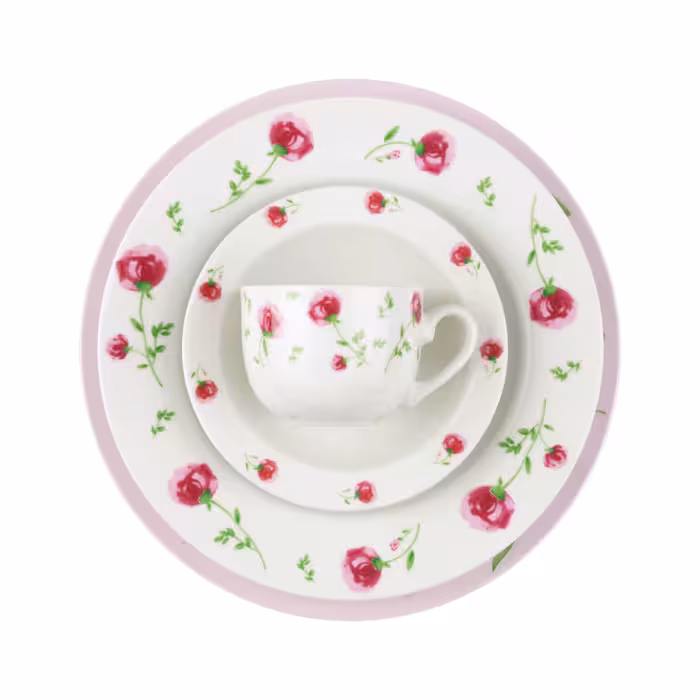 سرویس 102 پارچه 12 نفره طرح پینک رز