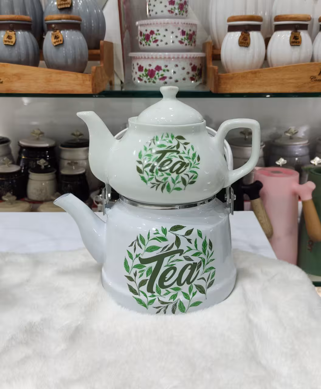 کتری قوری لعابی Kh کد 100