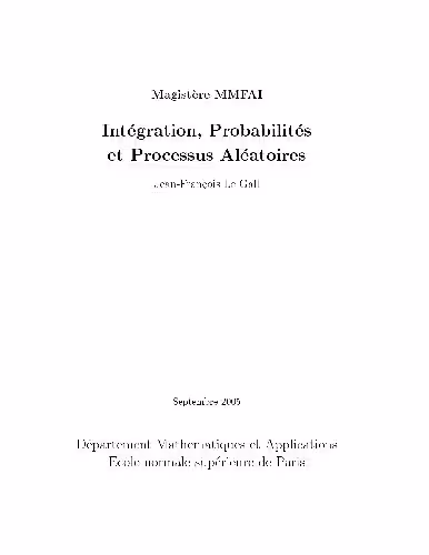 خرید و دانلود نسخه کامل کتاب Integration, probabilites et processus aleatoires