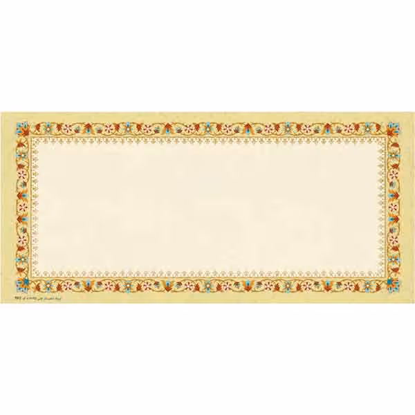کاغذ ابروباد کد Y612 تذهیب دار چاپی (ابعاد 35*16) – بسته 5 عددی