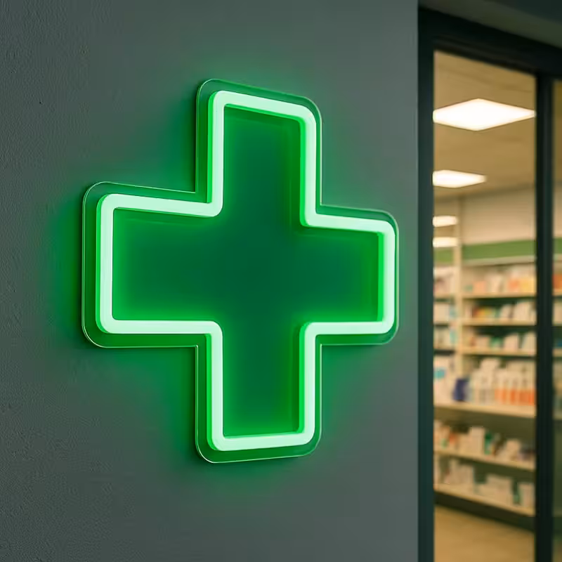 تابلو نئون طرح پزشکی کد JOB035