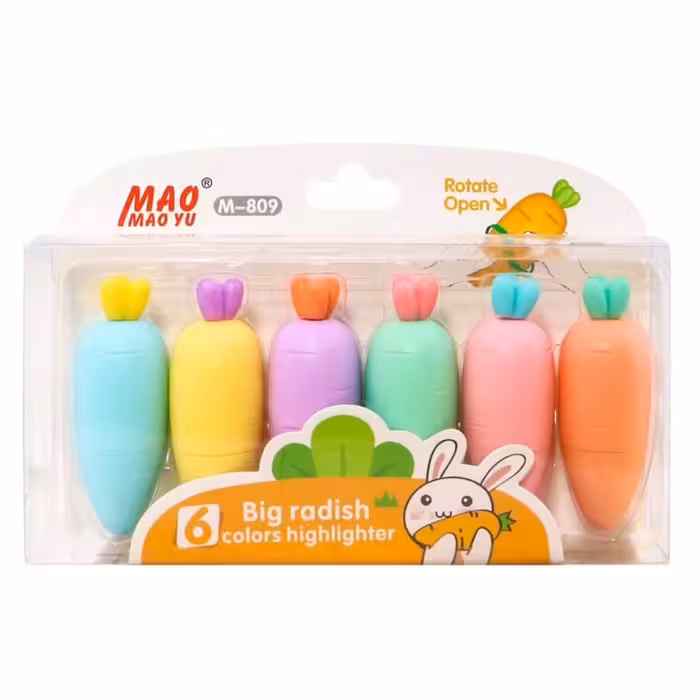 ماژیک هایلایت طرح هویج6عددی